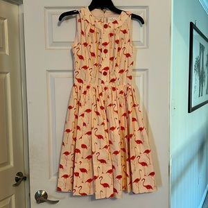 Kate Spade size 00 Flamingo Dress- brand new pink with pockets